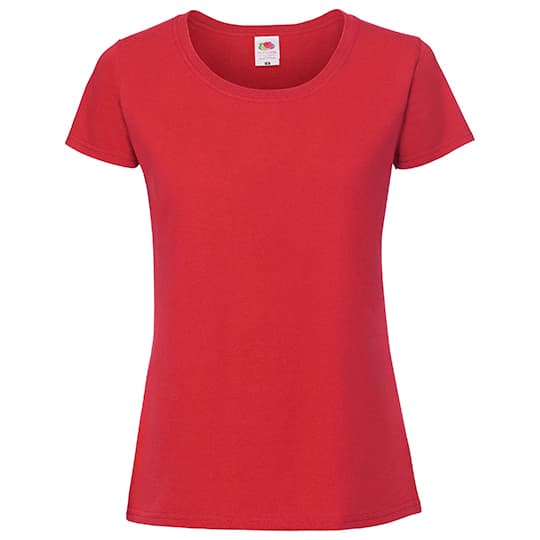 Dam T-shirt Ikonisk 195 T Fruit of the Loom - 61-424-0